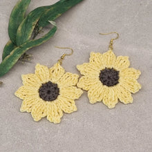 Upload image to gallery view, Chrochet flower earrings
