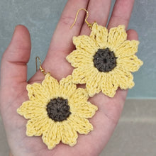Upload image to gallery view, Chrochet flower earrings

