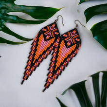 Upload image to gallery view, Beaded fringe earrings
