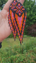 Upload and play video in the Gallery Viewer, Beaded fringe earrings
